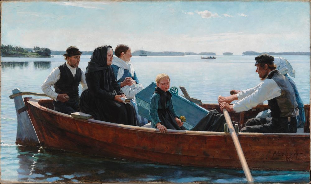 Conveying the Child's Coffin (A Child's Funeral)